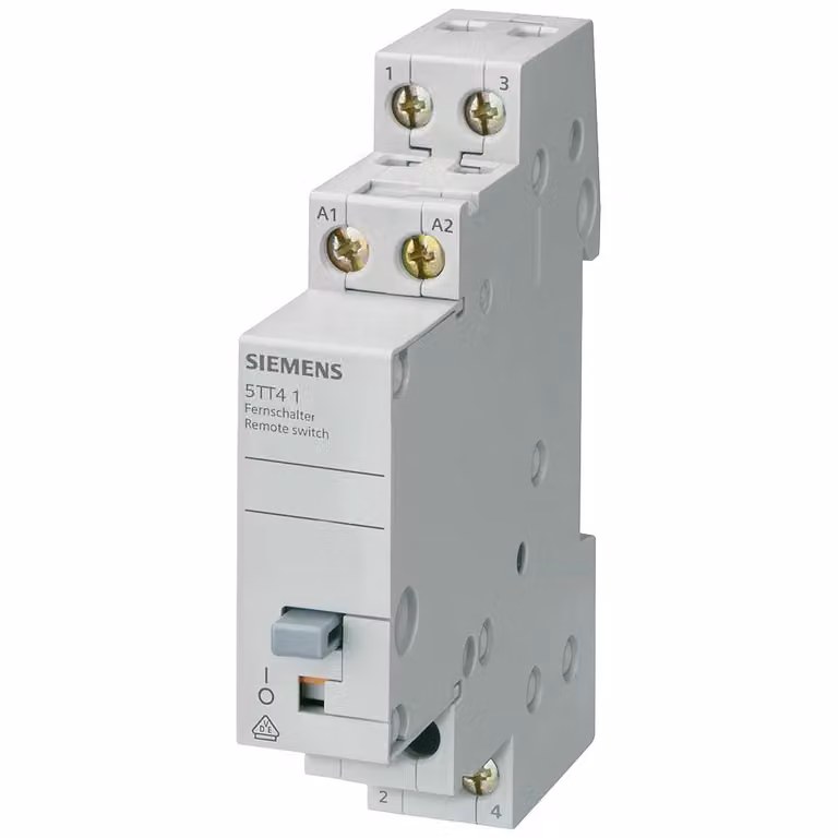 Interruttore remoto Siemens con 2 contatti NA, contatto per comando AC 230V, 400V 16A AC 12V 5TT41023