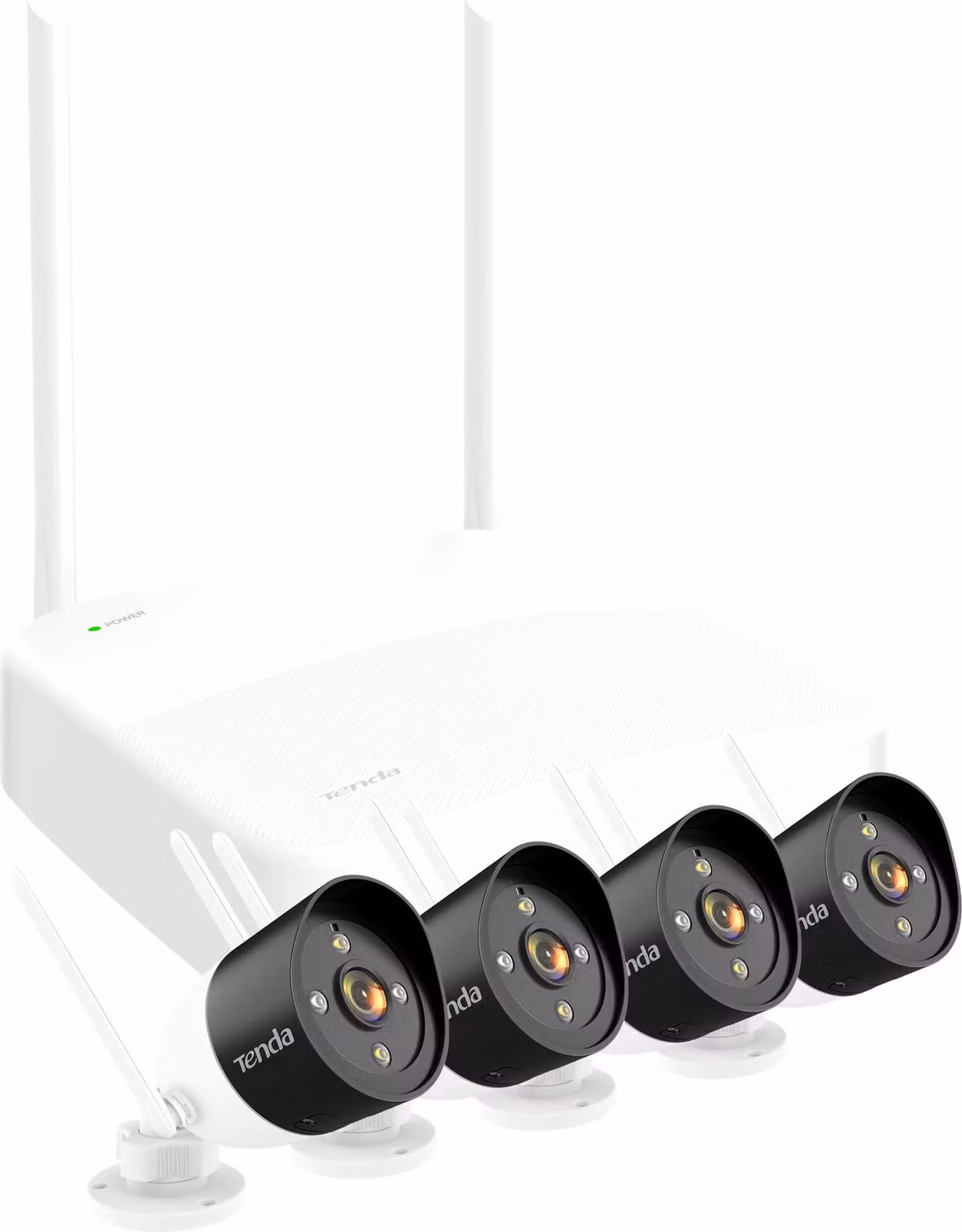 Tenda K4W-3TC kit di videosorveglianza Con cavo e senza cavo 4 canali