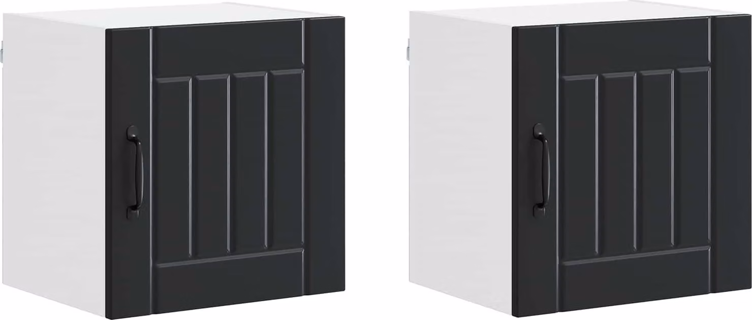 Armadietto a muro LUCCA 2 pcs Nero 40 x 31 x 40 cm