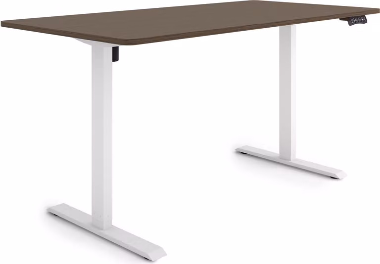 ESMART Germany ETX-121WE 160 x 80 cm Decorazione ebano Scrivania ergonomica sit-stand Regolabile elettricamente in altezza in modo continuo 73,5 - 123,5 cm 3x memoria Promemoria attività Avvio/arresto graduale Montaggio rapido