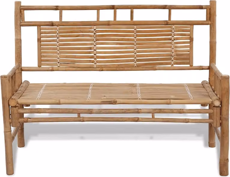 Panchina da giardino 120 cm in bambù