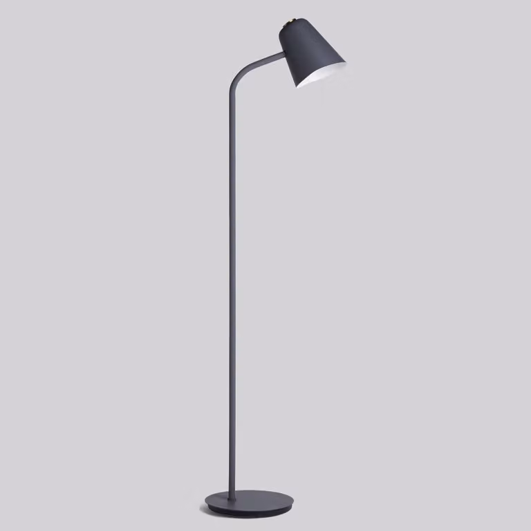 Northern Lampada da terra di design Me dim, dimmerabile, Alluminio / Grigio / Zincato, Soggiorno / Sala da pranzo, Metallo, Design, Lampada da terra