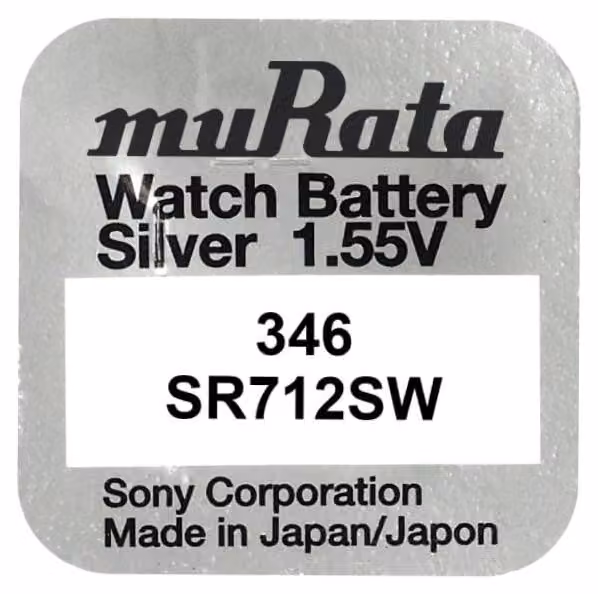Batteria Murata 346 SR712SW - 1 55V Murata 346 SR712SW