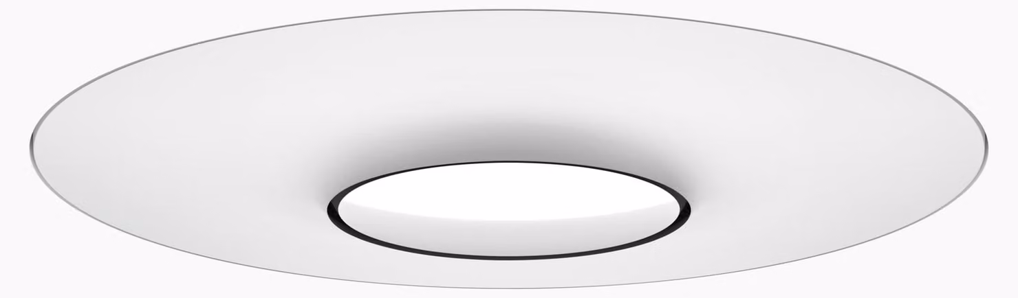 Dornbracht RAINMOON Panneau de pluie avec lumière colorée, blanc mat, 41615979-10, 41615979-10