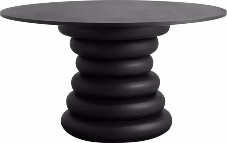 Tavolo da pranzo FURNLUX Yalu Black 140cm / Colore principale: Nero / Dimensioni: 140 x 140 x 77 cm