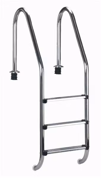 scala per piscine myPool Scala per piscine profonde in acciaio inox a filo largo 120 cm 3 gradini