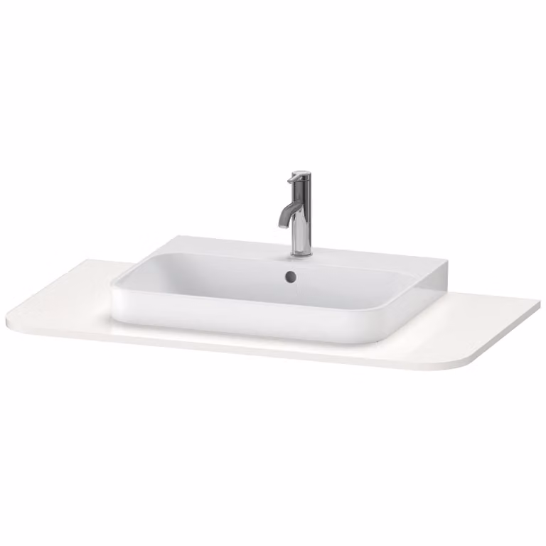 Console Duravit Happy D.2 Plus, 1000x550 mm, 1 découpe, pour meuble sous-lavabo HP4941, HP4961, HP4971, HP031E02222, HP031E02222