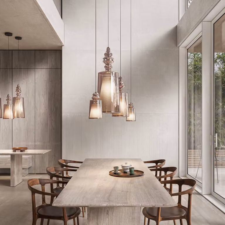 Karman Lampada a sospensione Alibaglass, dimmerabile, Soggiorno / Sala da pranzo, Vetro, Design, Lampada a sospensione