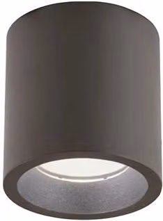 Show - Plafoniera Cilindrica Da Soffitto A Led 12W A Luce Calda Colore Corten