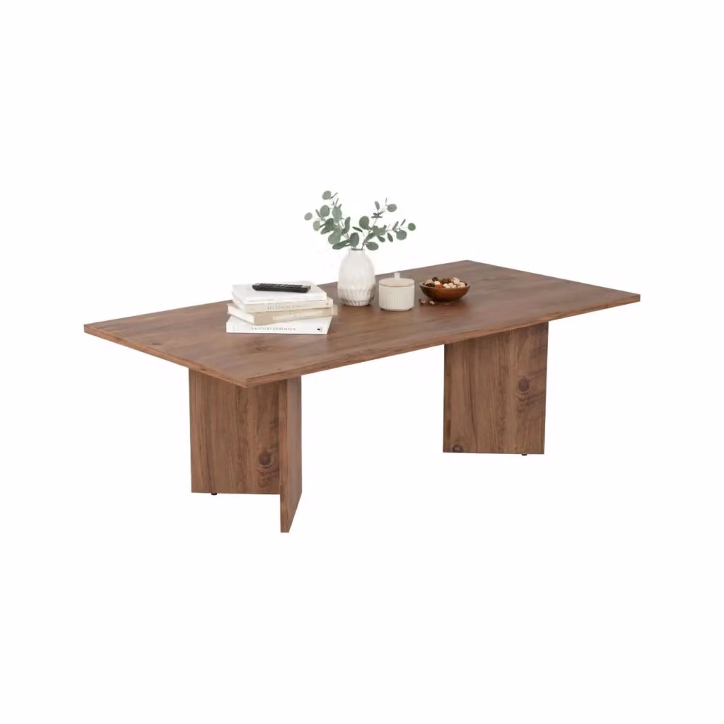 Tavolino da salotto Turate DMORA rettangolare in legno color quercia marrone L: 119 cm, P: 60 cm, H: 40 cm – 2