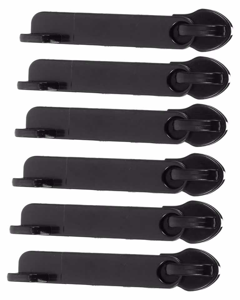 Kit di riparazione per cerniere, 6 pezzi, metallo, colore nero