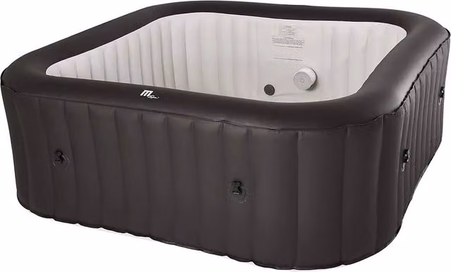 Minipiscina SPA gonfiabile Mspa Vito con idromassaggio, grigia, per uso interno o esterno – 1