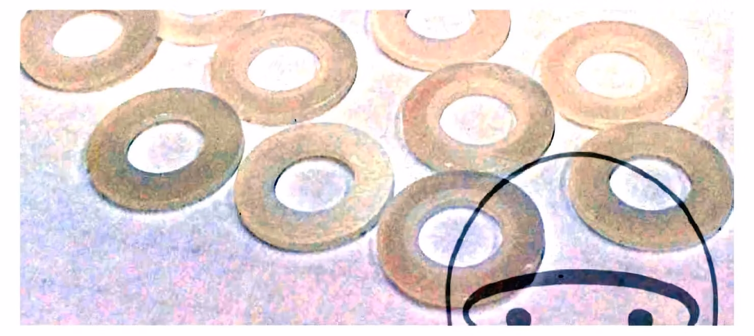Rondella piatta JMP, serie M4 x 8 mm, in nylon, 10 pezzi, per prevenire graffi
