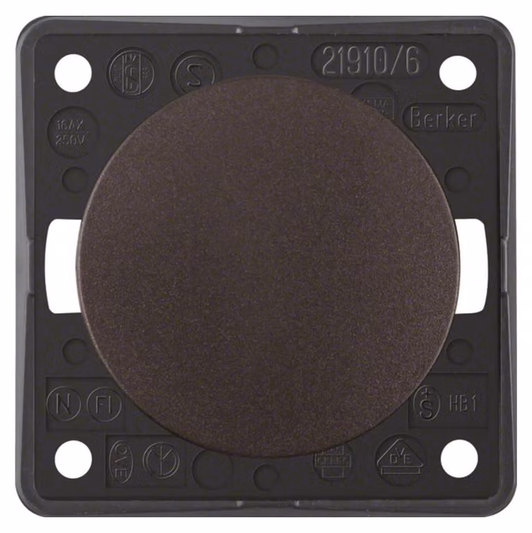 Berker 936562501 Interruttore a bilanciere marrone, opaco Integro Flow/Pure