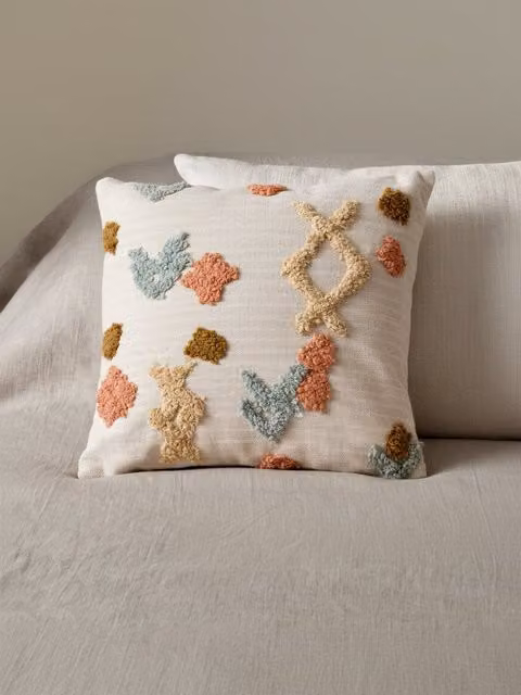 Cuscino Sira Kenay Home con motivo grafico multicolore in cotone, L 45 x P 45 cm