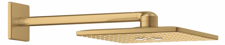 Set di soffioni doccia da 310 mm, 2 getti, anticalcare, finitura oro spazzolato