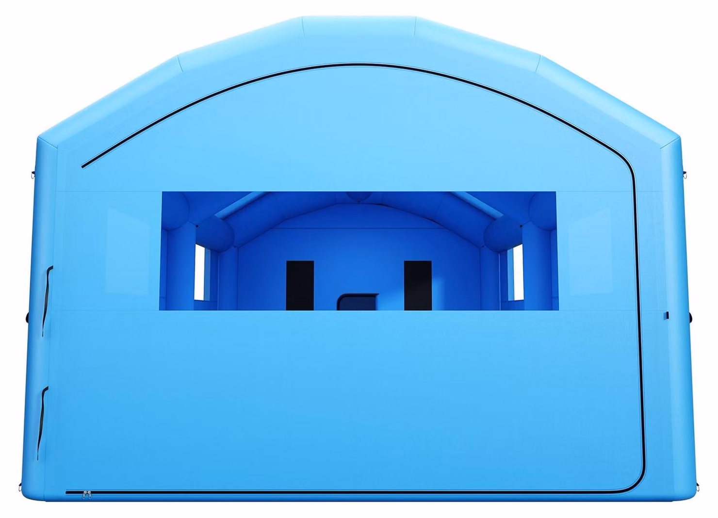 Cabina di verniciatura gonfiabile, dimensioni 10 x 6 x 4 metri, cabina di verniciatura portatile con ventilatori da 950W+1100W, filtro in cotone di grandi dimensioni, area di cambio, tenda di verniciatura a tetto ad arco per camion pick-up di dimensioni s