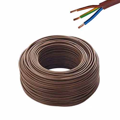 Cavo Elettrico Besser Marrone Multifilare Isolante per Impianti Elettrici e Tubazioni, Sezione 1,5-2,5 mm, 3x1,5 (100 mt)