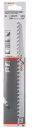 Set di 2 lame per seghetto alternativo Bosch S1542K per legno, 240 mm, argento