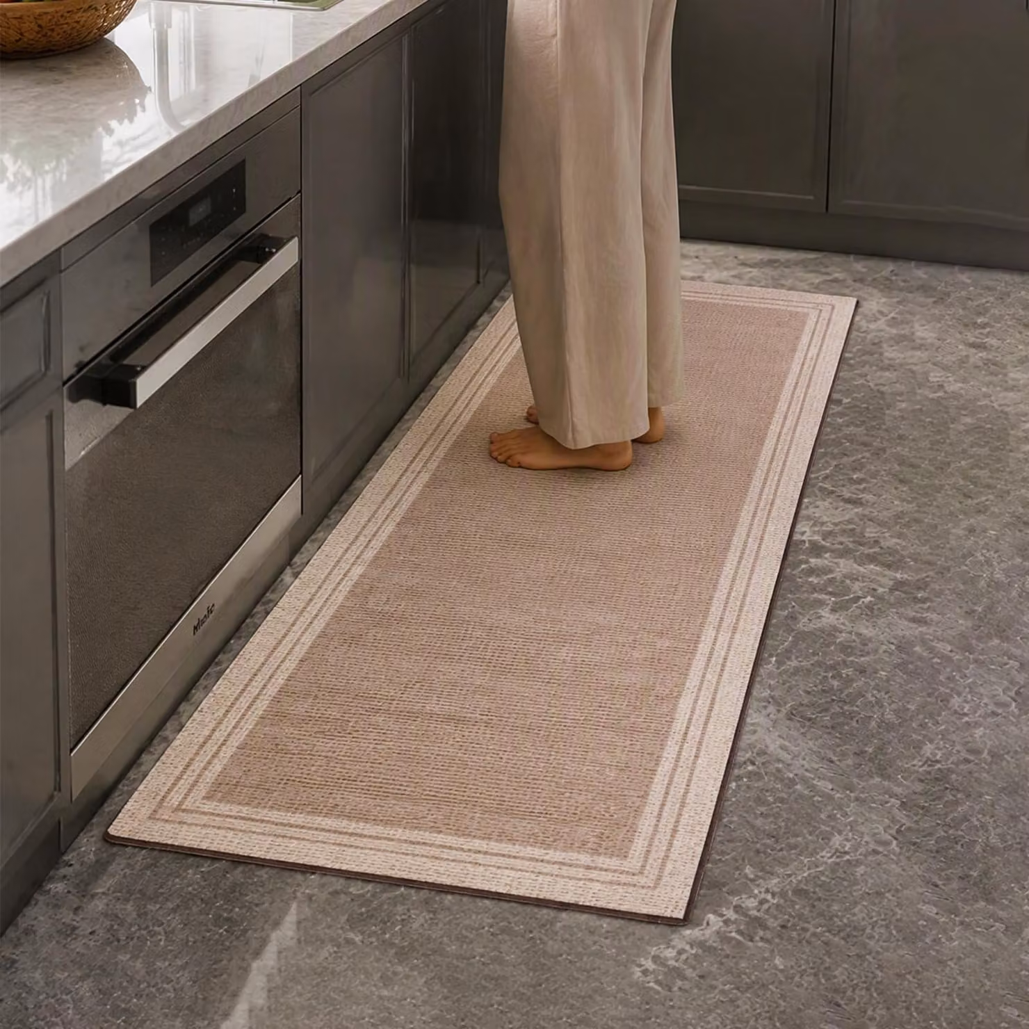 Tappetino antiscivolo per la cucina, lavabile, dimensioni 120 x 40 cm