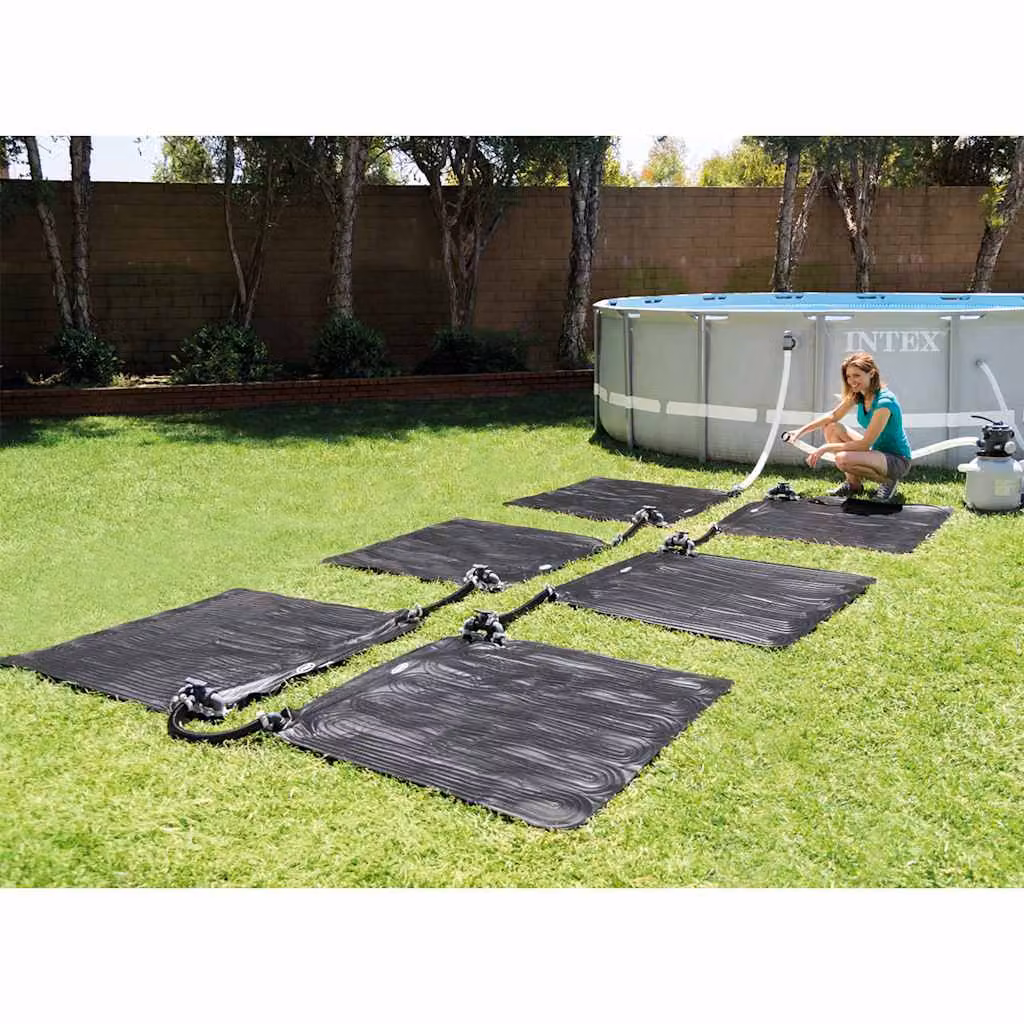 Tappetino Solare Termico Intex in PVC Nero 1,2 x 1,2 m