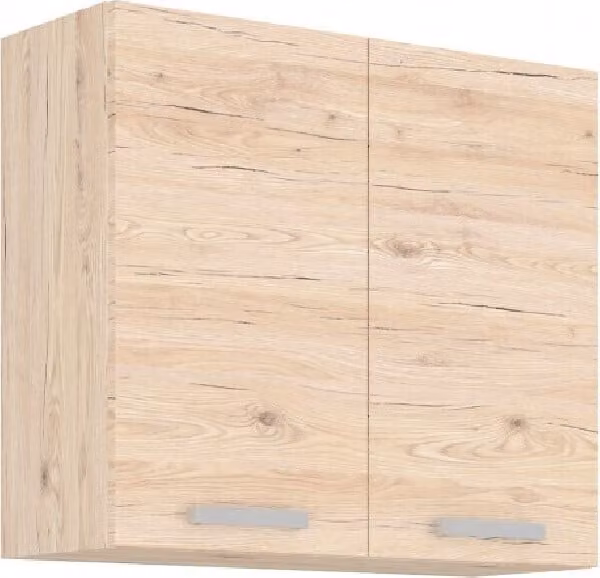 Armadietto superiore da cucina BERIT - larghezza 80 cm, rovere bordeaux