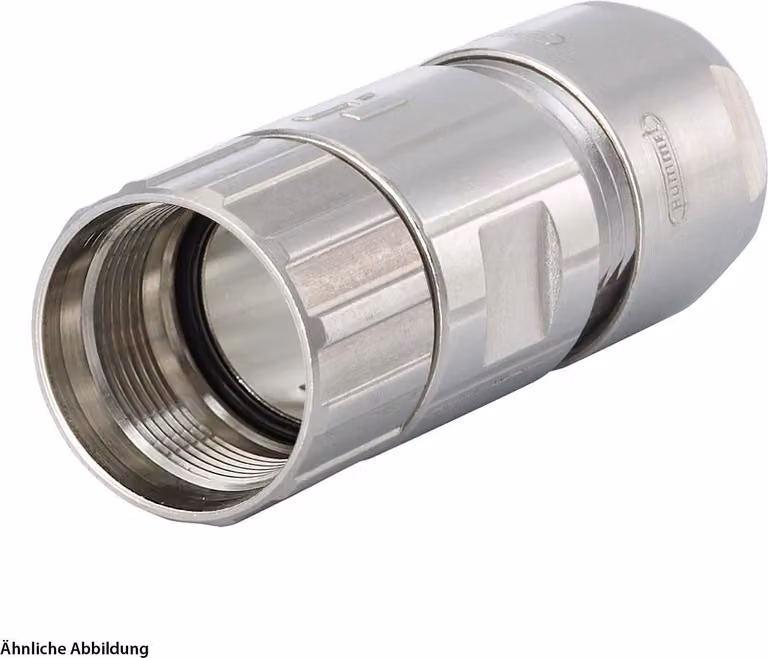 HUMMEL M16 Connettore per cavo versione lunga diritta Uscita cavo diritta, campo di serraggio 5,0 mm - 9,0 mm Colore argento - 1