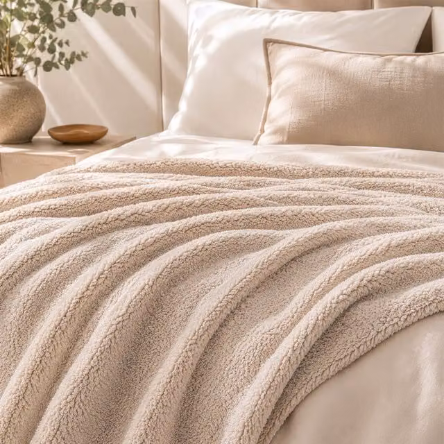Coperta Nuvola beige 200x230 cm