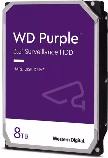 Hard Disk da 8TB Purple SATA3 da 3,5 pollici con 5640RPM e 256MB per videosorveglianza