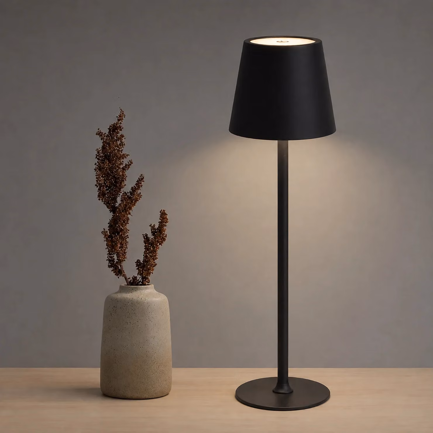DICTROLUX Lampada da Tavolo LED Penelope Touch Black Dimmerabile Cordless USB – 2