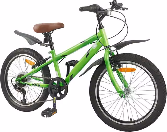 Bicicletta per bambini da 24 pollici con 6 marce, colore verde