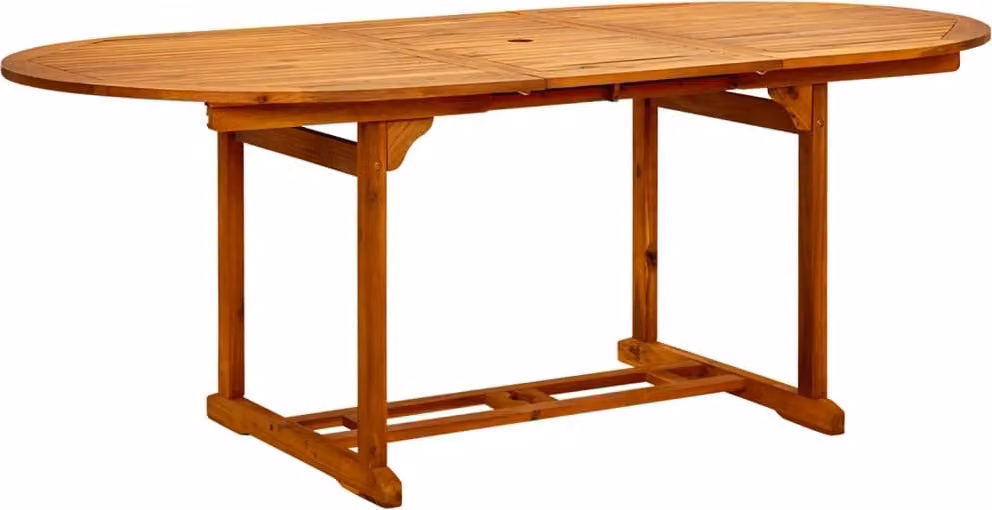 Tavolo da Giardino (150-200)x100x75 cm in Legno di Acacia
