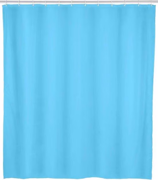 Tenda da doccia Zen - Idrorepellente - 1 pezzo - Blu - Plastica - 120 x 200 cm