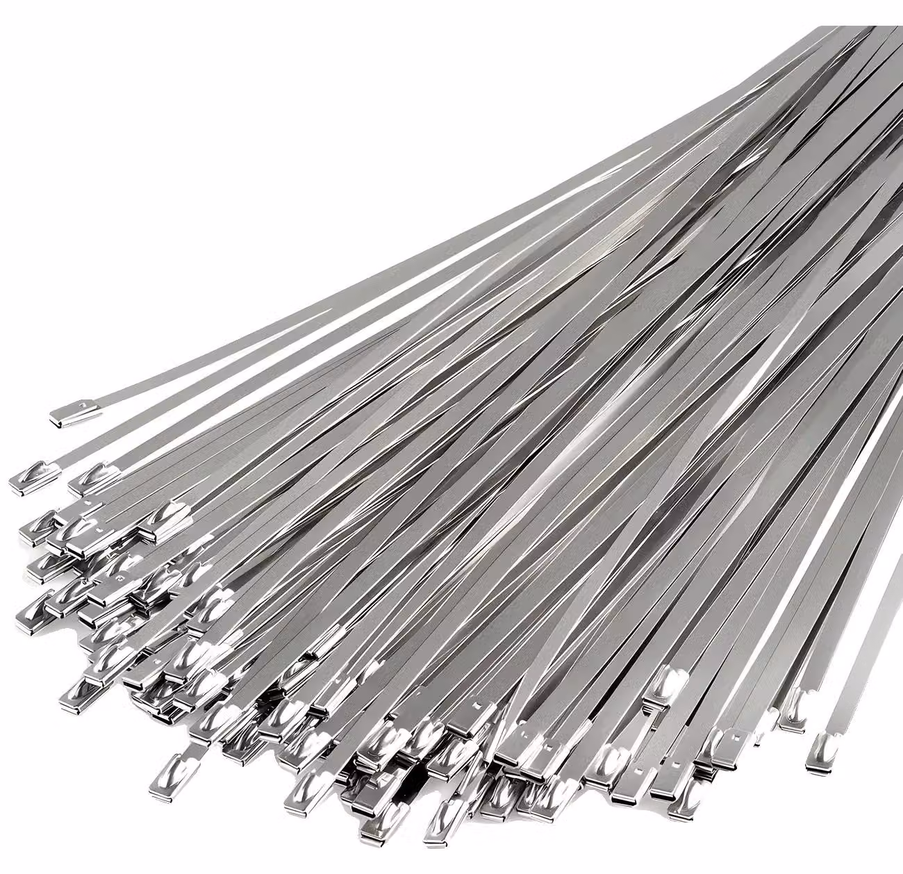 Chiusure per recinzioni, in acciaio inossidabile, con sistema di chiusura automatica, confezione da 100 pezzi