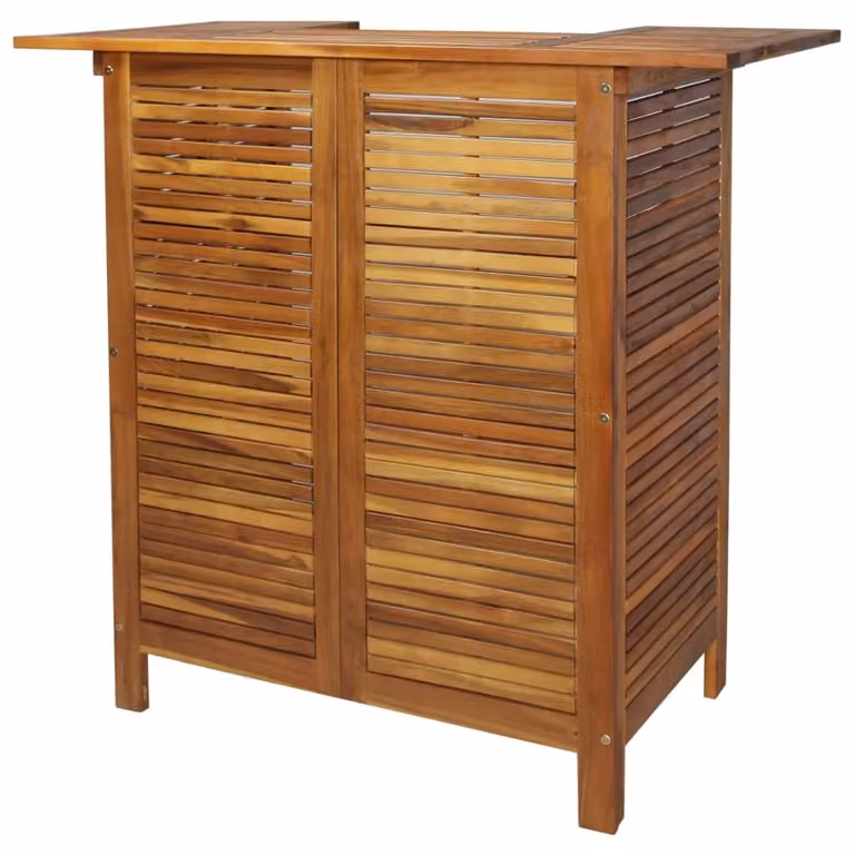 The Living Store tavolo da bar 110x50x105 cm in legno massiccio di acacia