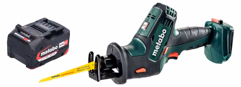 Metabo SSE 18 LTX Sega alternativa compatta a batteria 18 V 13 mm + 1x batteria ricaricabile 4,0 Ah - senza caricabatterie