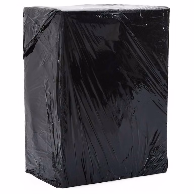 Set di 2 rotoli di film estensibile vidaXL in plastica nera, spessore 20 μm, L 50 cm x P 300 m