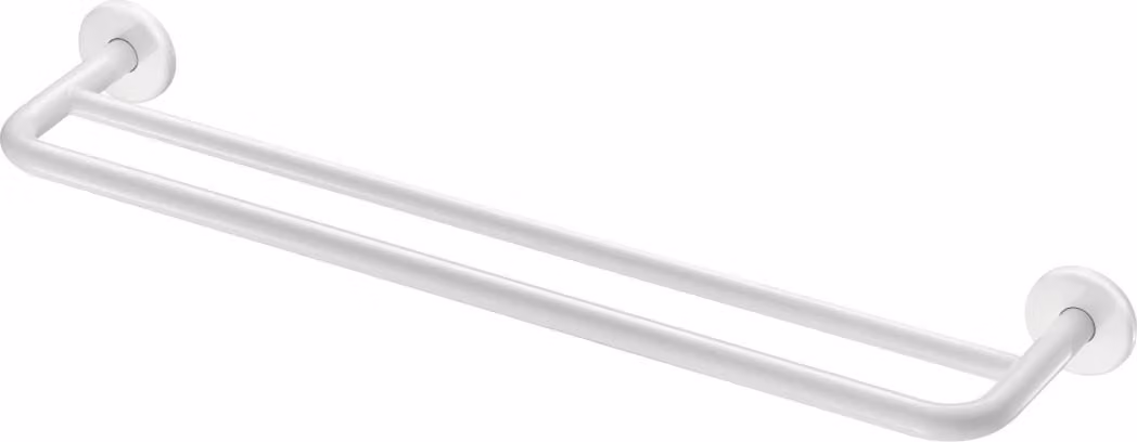 Portasciugamani Delabie 2 barre D20 L600mm, acciaio inox sat.
