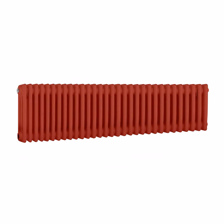 Radiatore Orizzontale a Colonne (3 Colonne) 300mm x 1415mm - Rosso (Siamese Rosso) - Regent