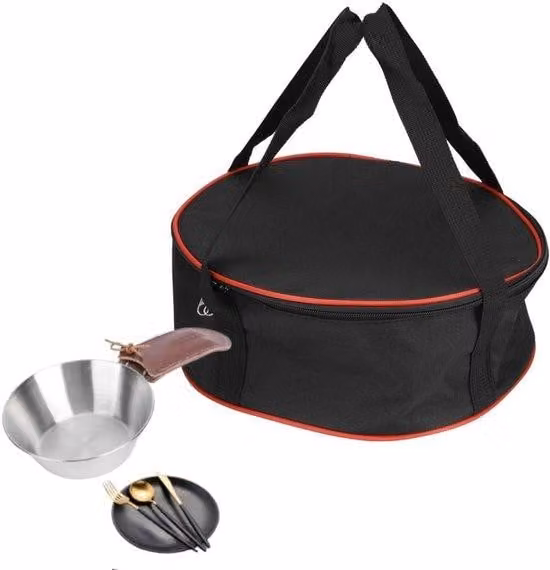 Piatti da campeggio imbottiti - Grandi piatti da campeggio - Protezioni rotonde e piatte - Piatti per alimenti - Piatti con bordo rialzato - Materiale riutilizzabile