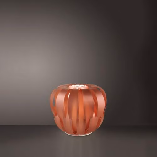 Lampada Ricaricabile Da Tavolo Polilux ® Rame 1 Luce Led D29Cm