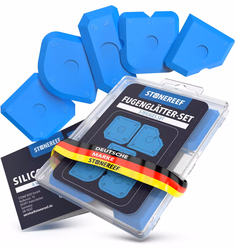 STONE REEF Set di 5 strumenti in silicone per la pulizia delle fughe -