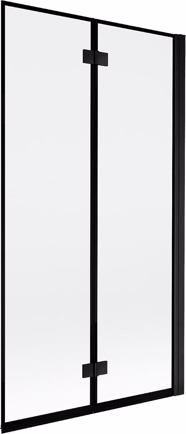 Mexen Mist paratia per doccia a 2 ante destra 100 x 150 cm, cornice nera, nero - 8A9-100-002-70-70-P
