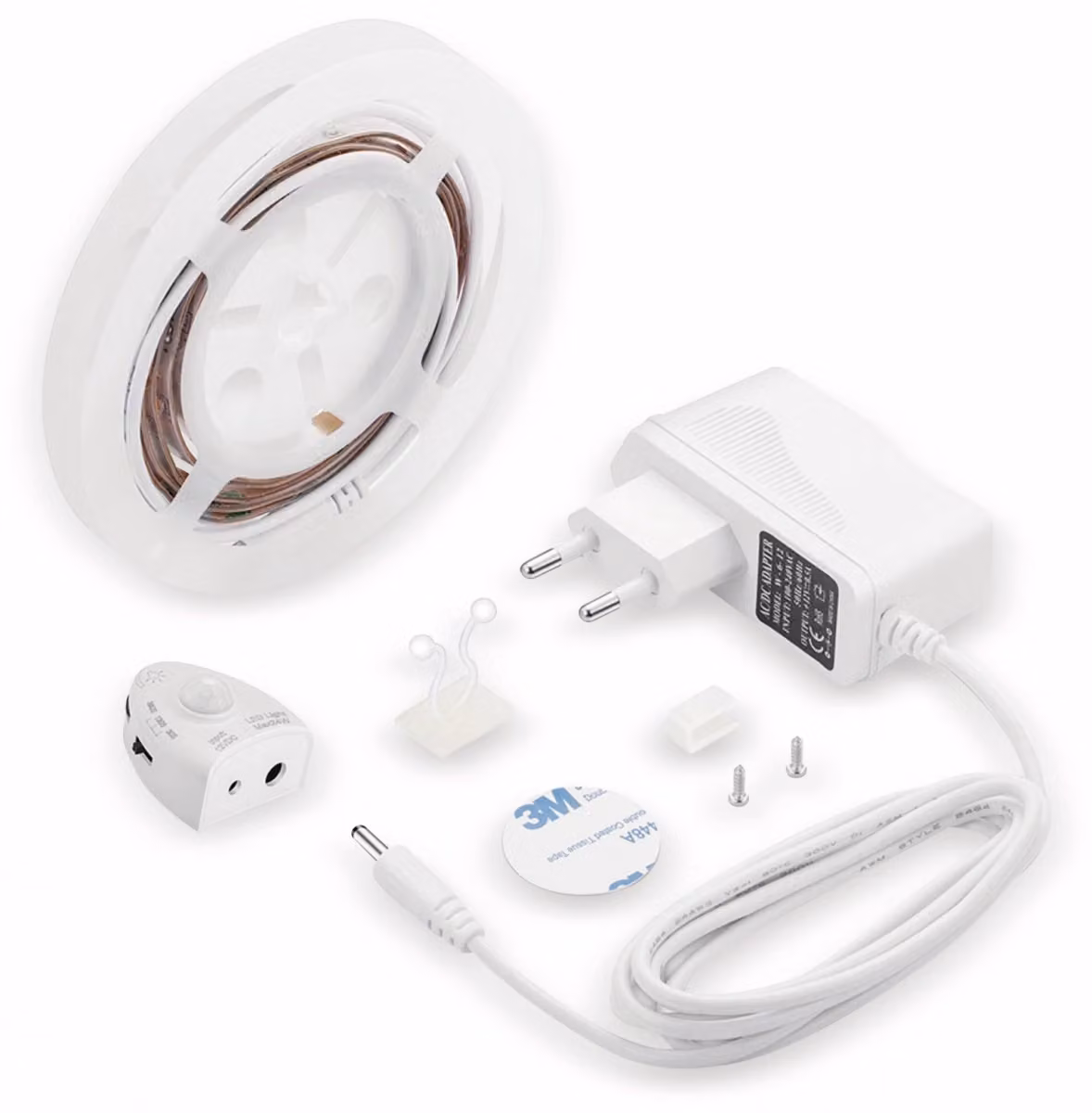 Kit Striscia LED 2.8W 260LM 1.2M Bedlight V-TAC Illuminazione Bordo letto con sensore movimento PIR Dimmable VT-8067 – SKU 2549 Bianco naturale 4000K
