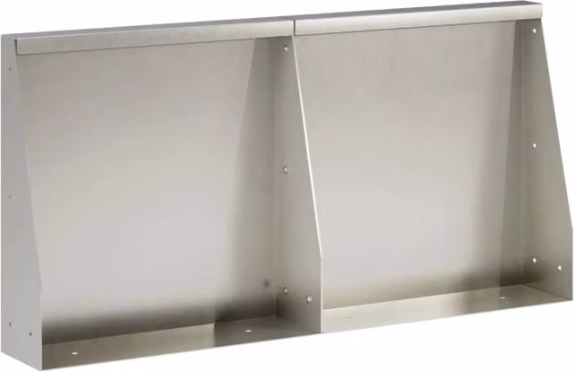 Set di 2 muretti di contenimento per aiuole rialzate Videx in acciaio inox colore argento L: 40 cm, P: 12 cm, H: 40 cm