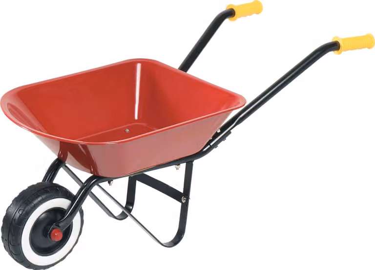 goki 14059 Carriola, metallo, plastica, rosso