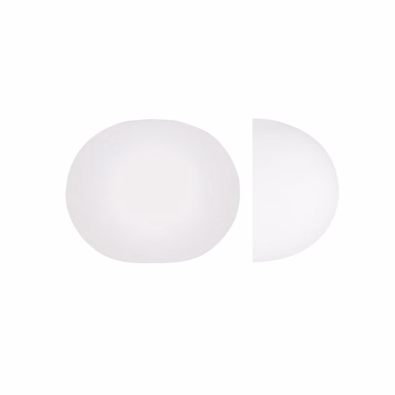 Flos Glo-Ball Wall Lampada da parete o soffitto in vetro e metallo Bianco