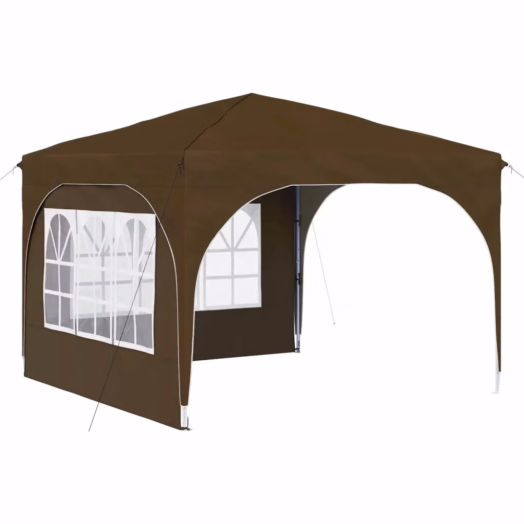 Gazebo a pop-up per feste DESIGN IN, colore tortora, L/P/H: 290 x 290 x 245 cm – 2