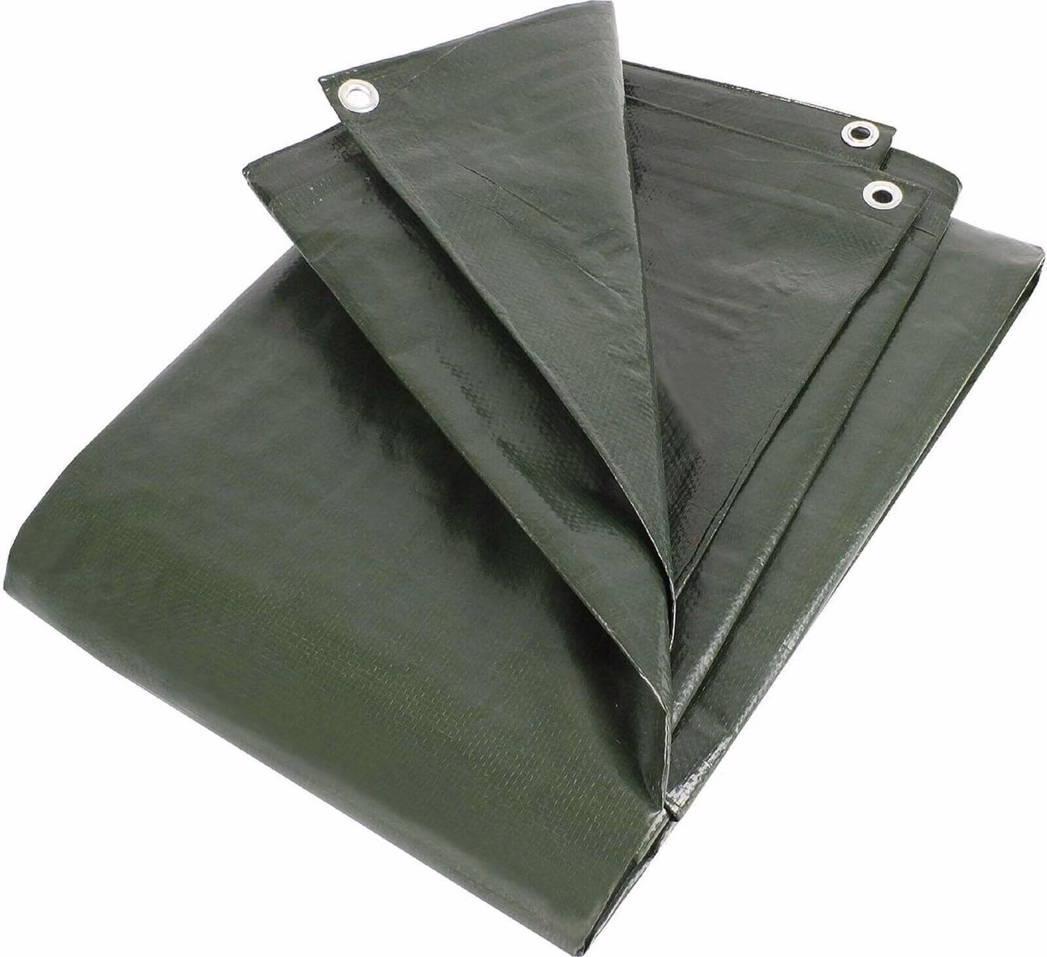 PolyTarp 210 PE-Abdeckplane (Farbe Grün, 6 x 8 m, 13 mm Ösen im Rand) 430608
