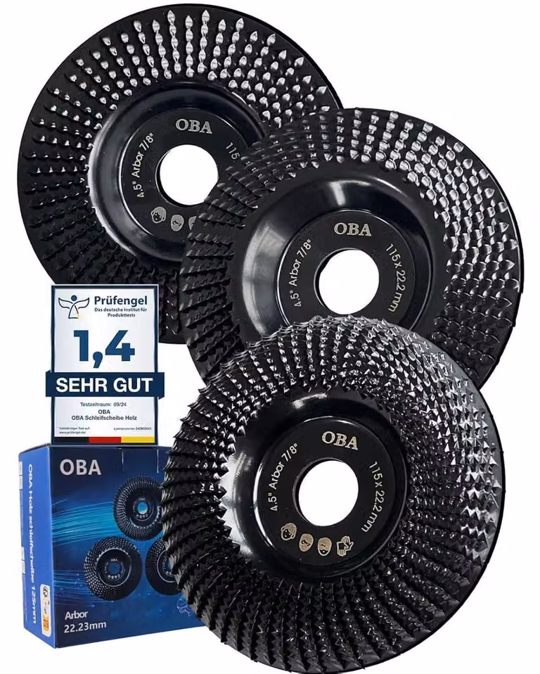 Dischi abrasivi per smerigliatrici angolari, diametro 115 mm, set da 3 pezzi